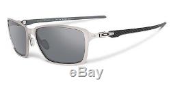 Oakley Tincan Carbon Fiber Men's Sunglasses Grey/Satin Chrome $250 NEW