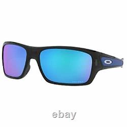 Oakley Turbine Black Acetate Frame Prizm Sapphire Lens Men's Sunglasses OO9263