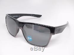 Oakley Two Face XL OO9350-01 Polished Black withBlack Iridium Polarized Sunglasses
