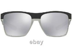 Oakley Twoface XL Sunglasses OO9350-07 Polished Black With Chrome Iridium Lens