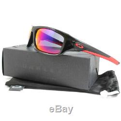 Oakley Valve OO9236-02 Polished Black/Red Iridium Men's Sports Sunglasses