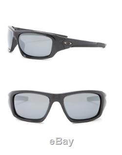 Oakley Valve Sunglasses 12-837 Polished Black Frame Black Iridium Polarized Lens