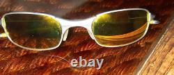 Oakley Vintage Sunglasses Square Wire 2.0 Orange Silver