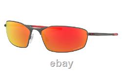 Oakley WHISKER Sunglasses OO4141-0260 Matte Gunmetal Frame With PRIZM Ruby Lens