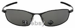 Oakley Whisker Sunglasses OO4141-0360 Satin Black Prizm Black Polarized Lens