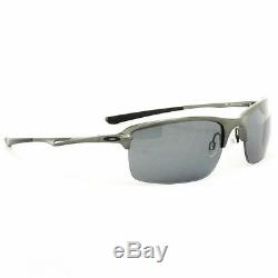 Oakley Wiretap Sunglasses OO4071-04 Carbon Frame Grey Polarized Lens