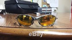 Oakley X-Metal Juliet Polished / Fire Polarized Sunglasses