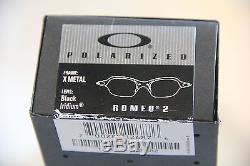 Oakley X Metal Romeo 2 Sunglasses with Polarized Black Iridium Lenses