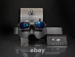 Oakley X-SQUARED X-METAL Finish Sunglasses-Ice Iridium Pol Lens+Vault+Xtra Lens