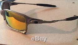 Oakley X-Squared Plasma Frame with Fire Iridium Polarized Lenses Men's Sunglasses