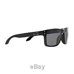 Original Oakley Holbrook Sunglasses OO9102-02 Polished Black Grey Polarized Lens