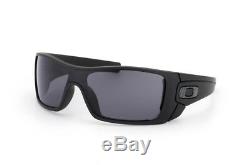 POLARIZED NEW Genuine OAKLEY BATWOLF Matte Black Grey Wrap Sunglasses OO 9101-04