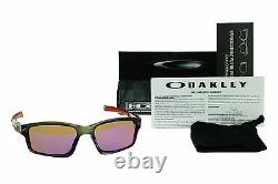 POLARIZED NEW Genuine OAKLEY CHAINLINK Grey OO Red Iridium Sunglasses OO 9247-10