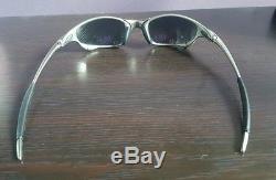 Pre-Owned Oakley Juliet X-Metal Sunglasses Polished with Blue Iridium Lenses