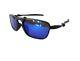 Pre-owned Oakley Badman Oo6020 Sapphire Blue Mens Sunglasses
