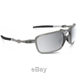 RARE Collector OAKLEY BADMAN Polarized X TI Chrome Iridium Sunglasses OO 6020-05