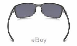 RARE New Authentic OAKLEY TINCAN CARBON Satin Chrome Mens Sunglasses OO 6017 01