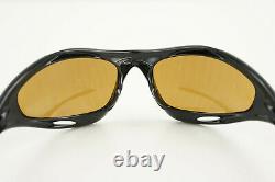READ Oakley RACING JACKET Polished Black/Bronze Sunglasses VINTAGE