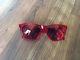 Vintage Oakley Frogskins Sunglasses Crystal Red With Positive Red Lenses Rare Find