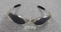 VTG Oakley Eye Jacket Sunglasses Clear Frame Transparent Polarized Lenses USA