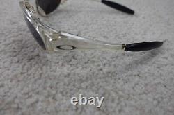 VTG Oakley Eye Jacket Sunglasses Clear Frame Transparent Polarized Lenses USA