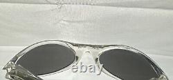 VTG Oakley Eye Jacket Sunglasses Clear Frame Transparent Polarized Lenses USA