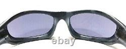 Vintage OAKLEY MONSTER DOG NIGHT CAMO Dark Gray Plastic Wrap Sunglasses Rare