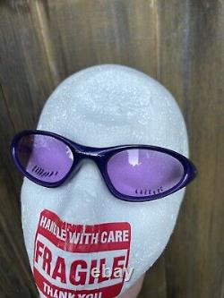 Vintage Oakley Minute 1.0 Violet Frame Sunglasses RARE
