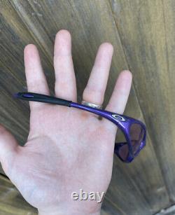 Vintage Oakley Minute 1.0 Violet Frame Sunglasses RARE