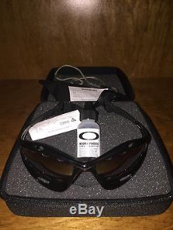 Vintage Oakley Racing Jacket Sunglasses Brown Frame