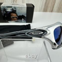 Vintage Oakley Splice JPM Juan Pablo Montoya FMJ Chrome Ice Iridium Sunglasses