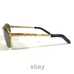 Vintage Oakley Sunglasses Gold Round Frames with Brown Lenses 55-16-125