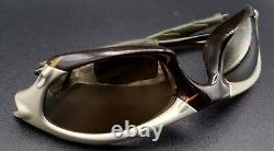 Vintage Oakley USA Splice Rootbeer Sport Wrap Sunglasses