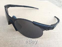 Vintage Oakley Zero Sunglasses 0.4 Rare Sleet/black Iridium Excellent Condition