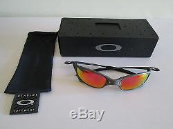 Wow Genuine Men's Oakley Sunglasses & Box X005755 Juliet Ruby Red Lenses &pouch